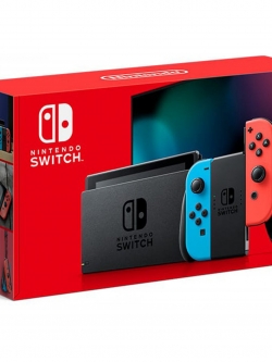 Nintendo Switch with Neon Blue and Neon Red Joy‑Con Model HAC-001(V2) ประกันศูนย์ไทย