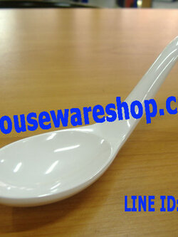 ช้อนชาบูเมลามีน,ช้อนตักสุกี้เมลามีนขนาด 7 นิ้ว,ช้อนเมลามีนปลายงอ,ช้อนก๋วยเตี๋ยวญี่ปุ่น
