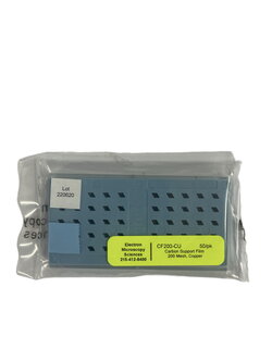 Carbon support film 200 mesh, copper, 50/pk - Electron microscopy