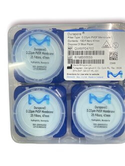 Membrane 0.22 um @ 47 mm PVDF, 100's/Box -Merck Milipore