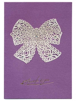 การ์ดขอบคุณ ประกายมุก Thank You