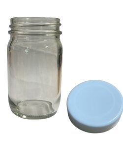 ขวดแก้วเก็บสารชนิดใสปากกว้าง ขนาด 120 มล,240,มล,480มล พร้อม บรรจุ 50 ชิ้น/แพ็ค