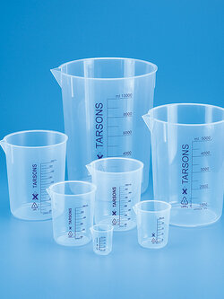 Beaker PP low form, Autoclave 50,100,250,600,1000 ml -Tarson