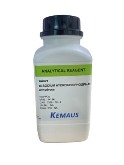 di-Sodium Hydrogen Phosphate Anhydrous AR, 500 g -Kemaus Australia