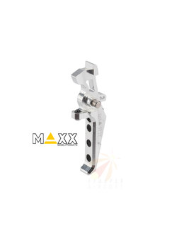 Maxx Model CNC Aluminum Advanced Speed Trigger for M4 / M16 Series Airsoft AEG (Style: E / Silver)