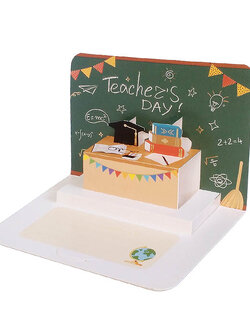 การ์ดขอบคุณคุณครู การ์ดวันครู Pop-Up - Thank You Teacher