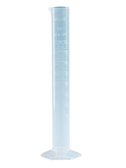 กระบอกตวง, Plastic Measuring Cylinder (PP), 10 cc - 500 ml