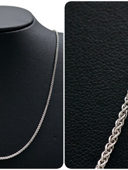 สร้อยเงินแท้ ลายสไปค์เชน (Silver Necklace)