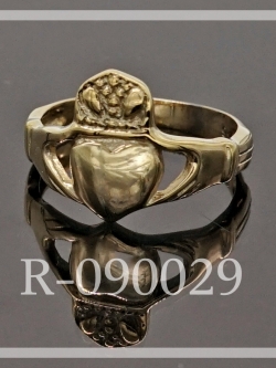 แหวนทอง 9K: แหวนคลาดาร์ฮ (Claddagh ring) แหวนแห่ง ความรัก มิตรภาพ และความซื่อสัตย์