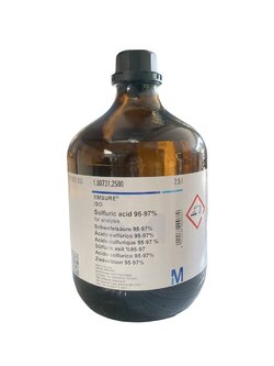 Sulfuric Acid 95-97%, 2.5 L -Merck German