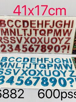 สตื๊กเกอร์ตัวอักษร 6882 (ราคาต่อโหล)