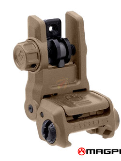 Magpul MBUS Gen 3 Rear AR-15 Back-Up Sight Kit (MA574450313) FDE