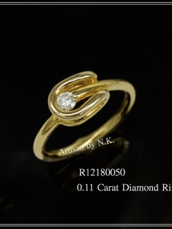 แหวนเพชร ราคาพิเศษ -แหวนเพชรเม็ดเดียวขนาด 11 ตังค์ (Diamond Ring)