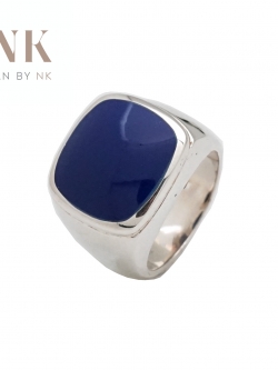 แหวนลาพิส ลาซูลี่ ตัวรือนทำจากเงินแท้ (Silver ring with Lapis Lazuli)