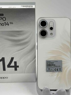 🐰OPPO Reno14 5G (12GB+256GB) Opal White 🐰 ไร้รอยตกหล่น ปกศ11เดือน ครบกล่อง