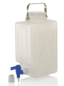 Nalgene™ Polypropylene, Rectangular Carboy with Spigot, 9-20 L