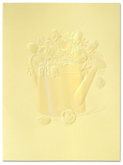 การ์ดอวยพร ปั๊มลายนูนเคลือบสีมุก