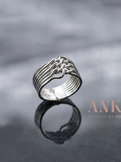 แหวนเงินแท้ 925 แหวนกล ถอดประกอบได้ Puzzle Ring