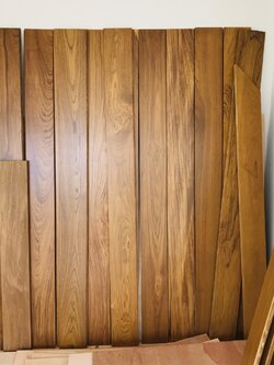 ปาเก้ ไม้สัก 6"x 200 cm.