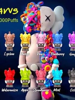 ☃️📌โปรโมชั่น HIKEVAPE KAWS (หมี) 🌬 9,000คำ