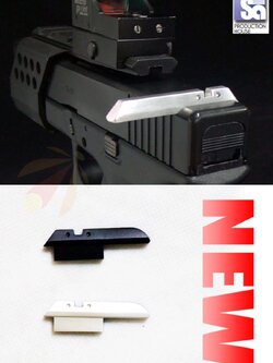 Saph Glock Aluminium Cocking Handle 4.5cm (Black / Silver)