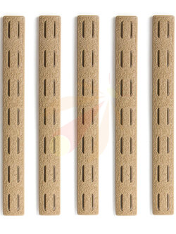 BCM-KeyMod 5.5-inch Black/Flat Dark Earth Rail Cover Kit (Five Pack) BM001450313