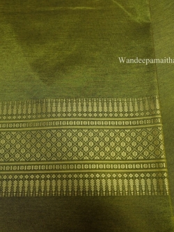 ผ้าไหมเกษตร คุณภาพดี ราคาถูก (สีเขียวไพร)