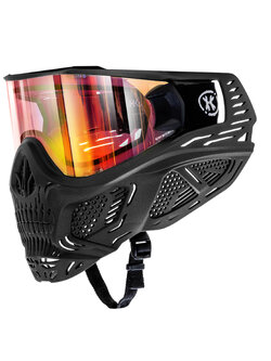 HK ARMY - HSTL SKULL GOGGLE "DEATH" - BLACK W/ FIRE LENS