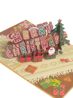 การ์ดคริสต์มาส Pop-Up - Merry Christmas