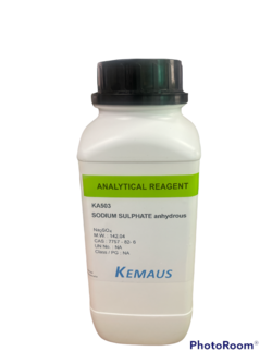 Sodium Sulfate Anhydrous AR, 500 g -kemasu