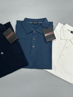 **do** เสื้อคอโปโล Zegna COTTON AND SILK POLO SHIRT มี 3 สี สินค้าใหม่ ของแท้