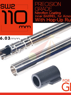 UNICORN 110mm Nitroflon Coating 6.03MM Ultimate Precision Inner Barrel For KJ SHADOW2 GBB (UC-IB-G-SW2-110)