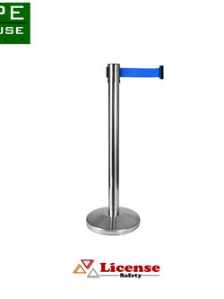 เสากั้นทางเดินสแตนเลส สีน้ำเงิน