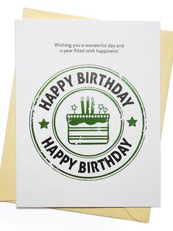 การ์ดวันเกิด Happy Birthday