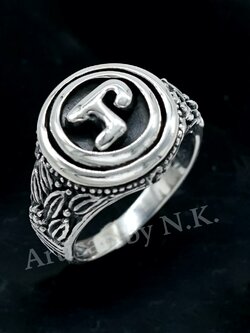 แหวนหัวนะโม ทำจากเงินแท้ 925