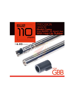 UNICORN 110mm Nitroflon Coating 6.03MM Ultimate Precision Inner Barrel For KJ SHADOW2 GBB (UC-IB-G-SW2-110)