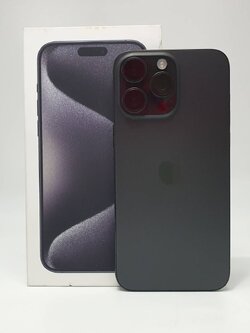 🖤 iPhone 15 Pro Max 256GB Black Titanium 🖤😎#อย่าพลาด 15PM #ศูนย์แท้ สภาพดี ความจุเยอะ ครบกล่อง ราคาสุดคุ้ม😎