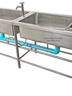 อ่างล้างจาน 2 หลุม (ใหญ่)