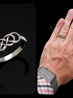 แหวนเงินแท้ สไตล์เคลติก (Silver Celtic Ring)