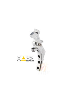 Maxx Model CNC Aluminum Advanced Speed Trigger for M4 / M16 Series Airsoft AEG (Style: B / Silver)
