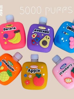 ☃️📌saleโปรโมชั่น Fruit Candy 5000 Puffs Nic3% 12ML