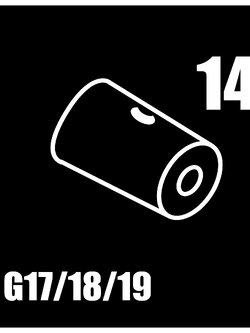 ZEUS KSC G17/18/19 NO.014 ยางHop