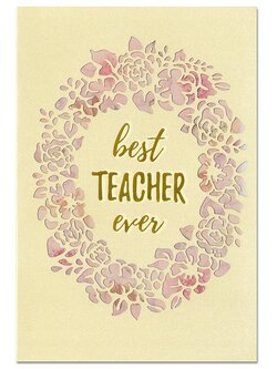 การ์ดอวยพรคุณครู Best Teacher Ever