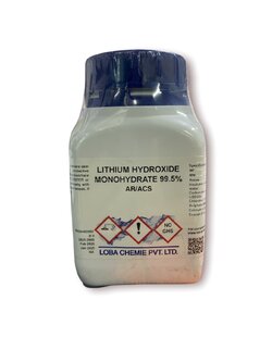 Lithium Hydroxide Monohydrate 99.5% AR, 500 g -Loba