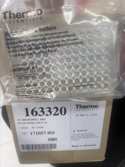 Plate 96well round bottom, sterile, 50's/box - England