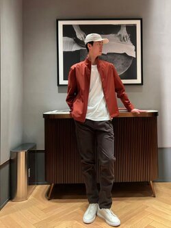 **do** เสื้อคลุม Zegna MOTORIN 100CC MICROFIBER BLOUSON สินค้าใหม่ ของแท้