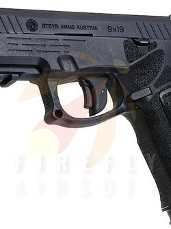KJ Works STEYR L9A2 GBB Airsoft Pistol - Black (ASG Licensed)