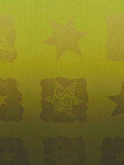 กระดาษห่อของขวัญ กระดาษคราฟ สีเขียว-ทอง