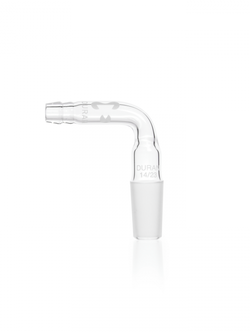DURAN® Adapter, Tubing, 90° Angle with standard ground cone, 14/23, 24/29, 29/32