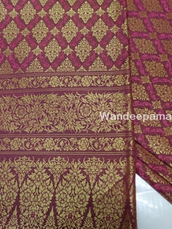 ผ้าไหมเกษตร คุณภาพดี ราคาถูก (สีชมพู)